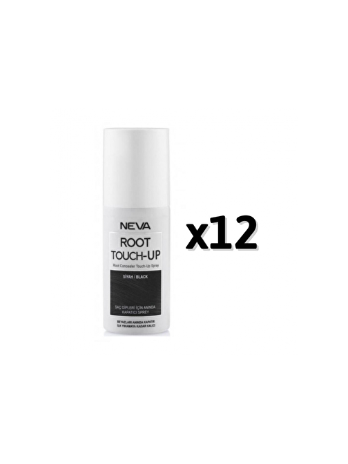 Neva Root Touch Up Kapatıcı Sprey Siyah 75 ml 12 Adet