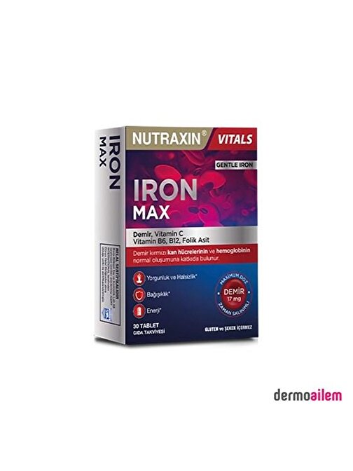 Nutraxin Iron Max 17 Mg 30 Tablet