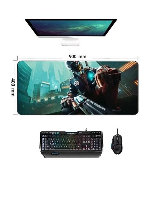 Concord Mp-903 Polimer Desenli Gaming Mouse Pad Siyah 400 x 900 x 4 mm
