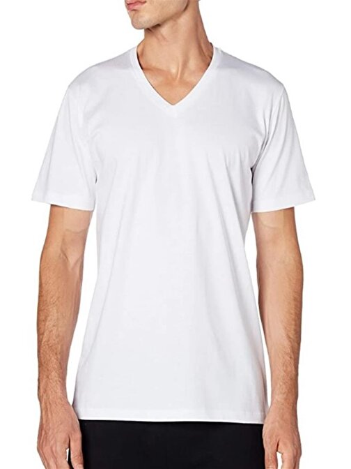 Çift Kaplan 945 V Yaka Erkek Fanila T-Shirt