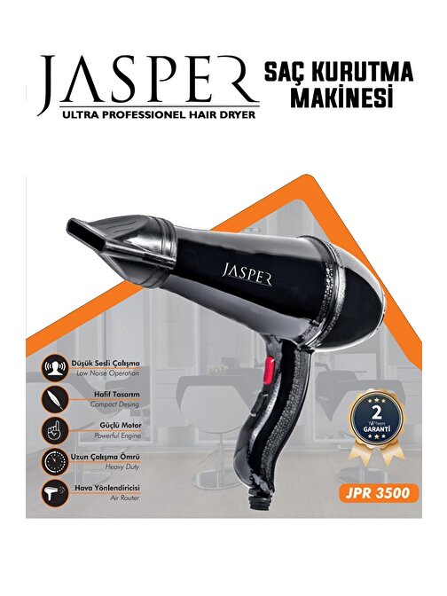 Jasper JPR-3500 Turbo Profesyonel 2500W Saç Kurutma Fön Makinesi