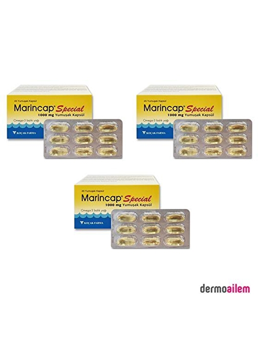 Marincap Special Omega 3 1000 Mg 45 Kapsül Balık Yağı 3'Lü