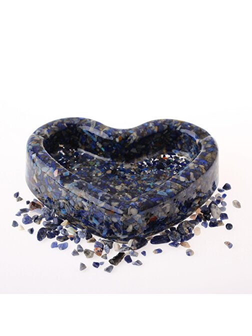 Osmanlı Doğaltaş Lapis Lazuli Taşı Epoksi Kül Tablası