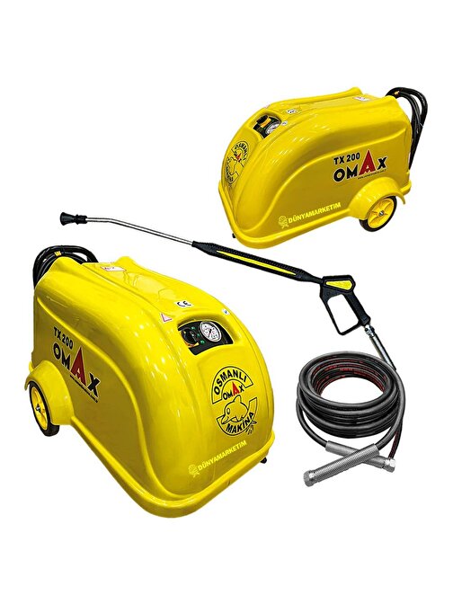 Omax Profesyonel TX 200 Basınçlı Yıkama Makinası İtaly Pompa