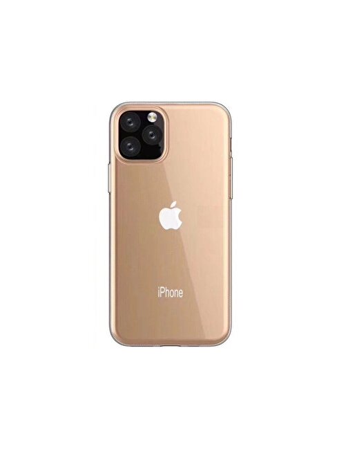 Teleplus iPhone 11 Kılıf Tpu Silikon Şeffaf  Tam Kapatan Cam