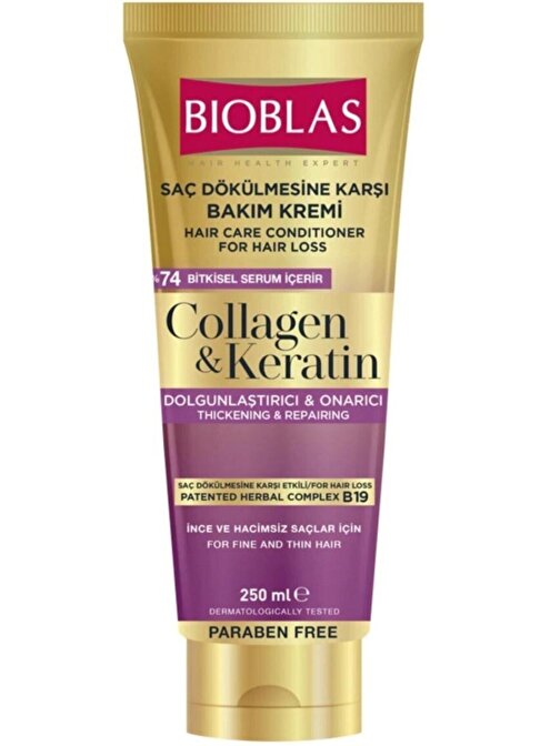 Bioblas Collagen Keratin Dökülme Karşıtı Bakım Sıvı Kadın Saç Kremi 200 ml