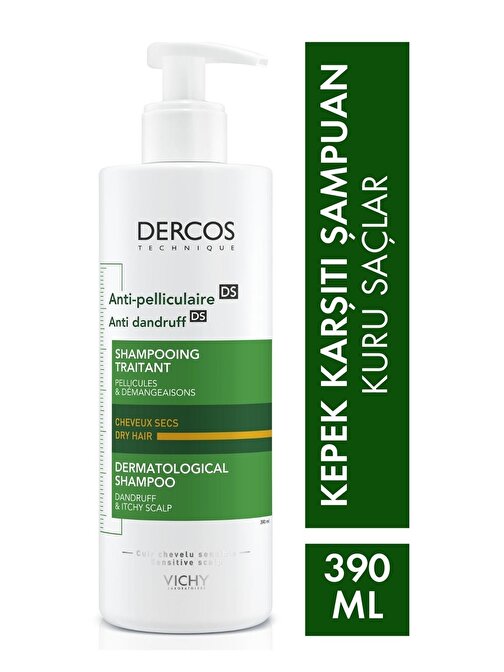 Vichy Dercos Anti Dandruff Kepek Karşıtı Şampuan 390 ml - Kuru Saçlar