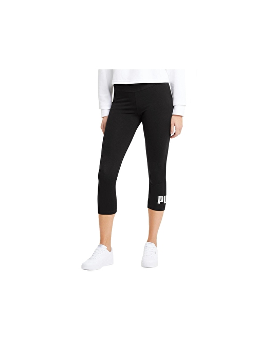 Puma Ess 3-4 Logo Leggings Kadın Günlük Tayt 58682801 Siyah L