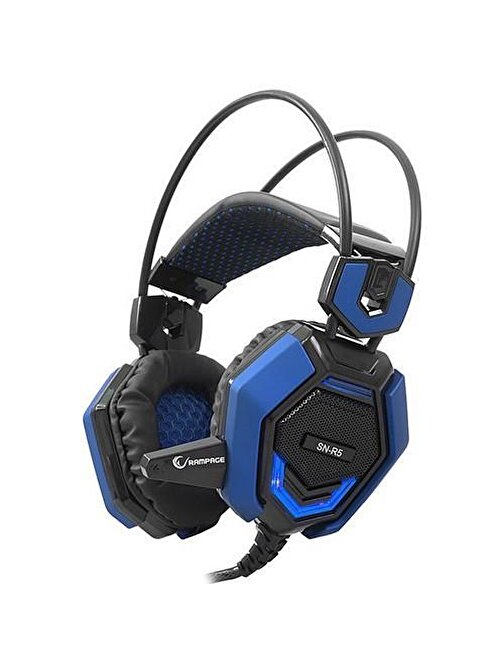 Rampage Sn-R5 X-Core Mavi/Siyah Oyuncu Mikrofon Kulaklık