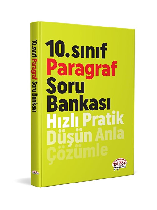 Editör Yayınları 10. Sınıf Paragraf Soru Bankası