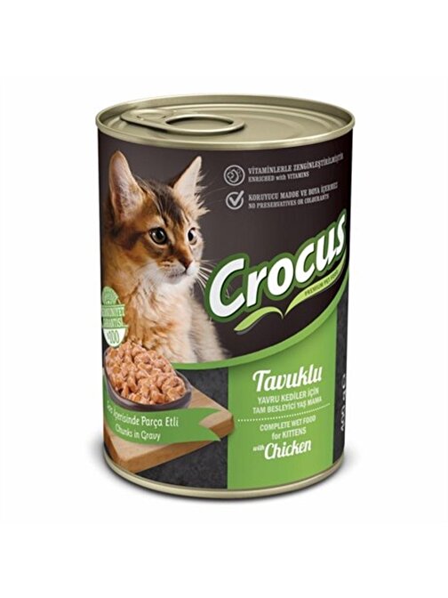 Crocus Yavru Kedi Tavuklu Yaş Mama 400G