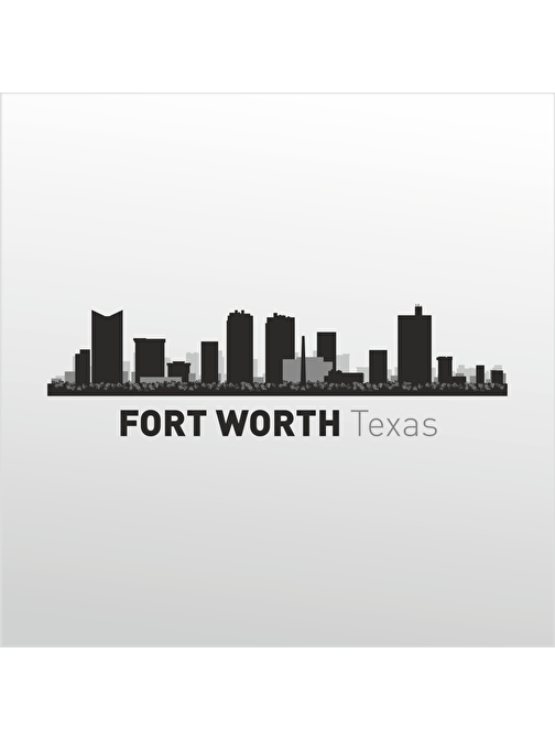 Technopa Folyo Sticker Fort Worth Teksas