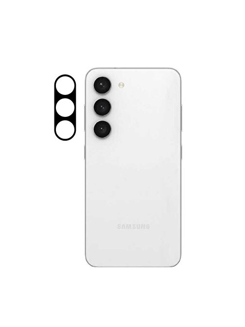 Gpack Samsung Galaxy S23 Plus Kamera Lens Koruyucu Siyah