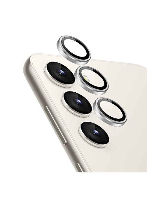 Gpack Hsn1 Coverzone Samsung Galaxy S23 Metal Kamera Lens Koruyucu Gümüş