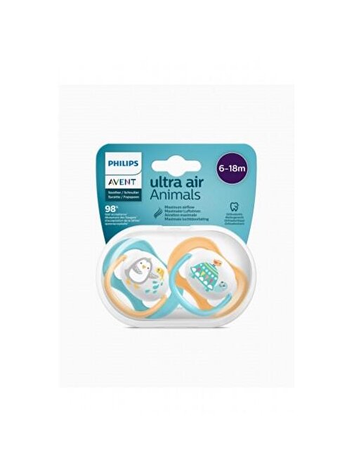 Philips Avent Scf080/07 Ultra Air Emzik 6-18 Ay (Mavi - Sarı)