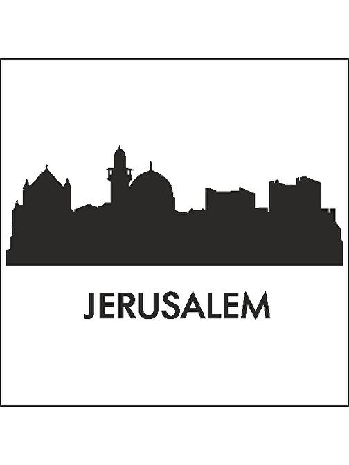 Technopa Jerusalem Folyo Sticker