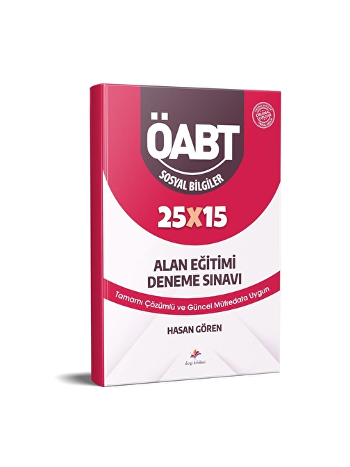 Dizgi Kitap Yayınları ÖABT Sosyal Bilgiler Öğretmenliği 25 Deneme Dizgi Kitap