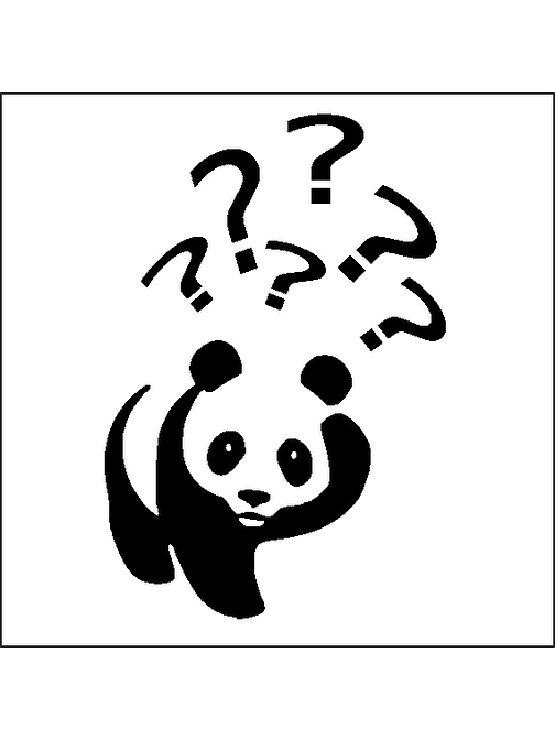 Technopa Panda Folyo Sticker