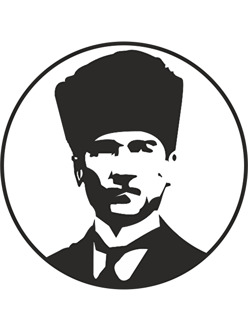 Technopa Atatürk Kalpaklı Folyo Sticker