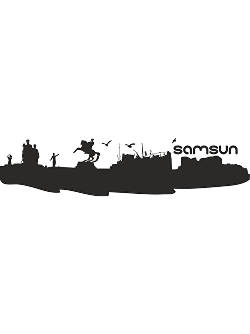 Technopa Samsun Şehri Silueti Folyo Sticker