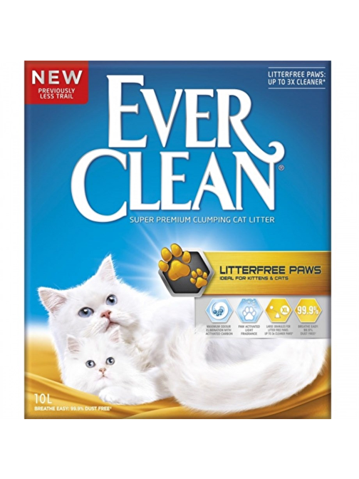 Ever Clean Less Trail/Litter Free Patilere Yapışmayan Topaklanan Kedi Kumu 10Lt