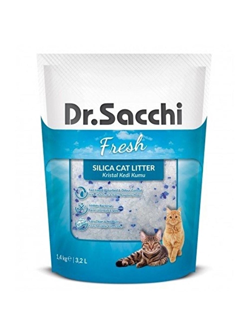 Dr.Sacchi Kristal Kedi Kumu 3,2Lt