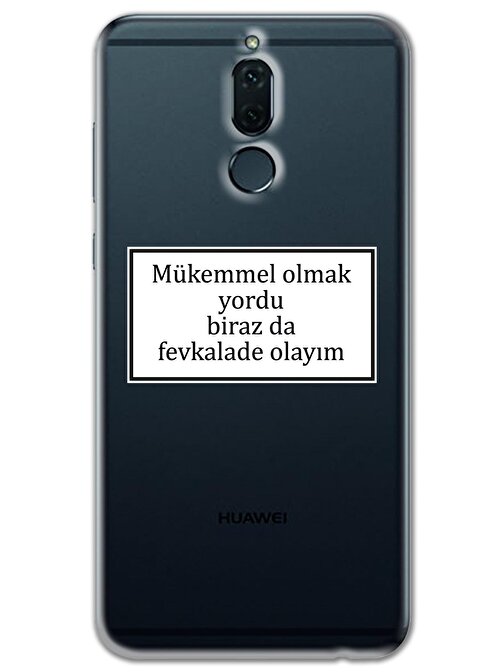 Gramaphone Huawei Mate 10 Lite Kılıf HD Yazı Baskılı Silikon Arka Kapak - Yazı 12