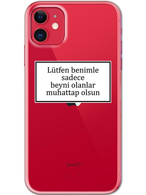 Gramaphone Iphone 11 Kılıf HD Yazı Baskılı Silikon Arka Kapak - Yazı 14