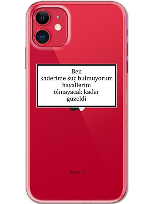 Gramaphone Iphone 11 Kılıf HD Yazı Baskılı Silikon Arka Kapak - Yazı 5