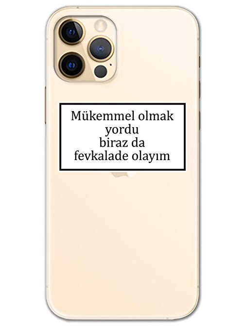 Gramaphone Iphone 12 Pro Kılıf HD Yazı Baskılı Silikon Arka Kapak - Yazı 12