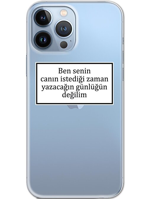 Gramaphone Iphone 13 Pro Kılıf HD Yazı Baskılı Silikon Arka Kapak - Yazı 10