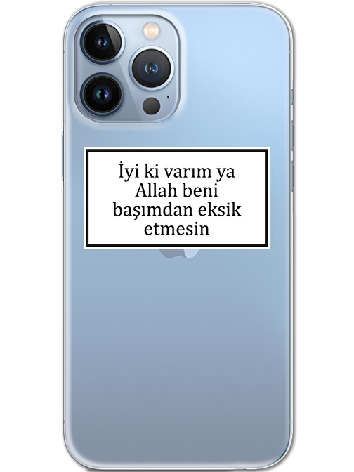 Gramaphone Iphone 13 Pro Kılıf HD Yazı Baskılı Silikon Arka Kapak - Yazı 11