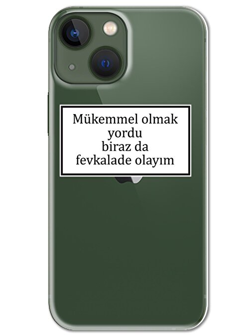 Gramaphone Iphone 13 Kılıf HD Yazı Baskılı Silikon Arka Kapak - Yazı 12