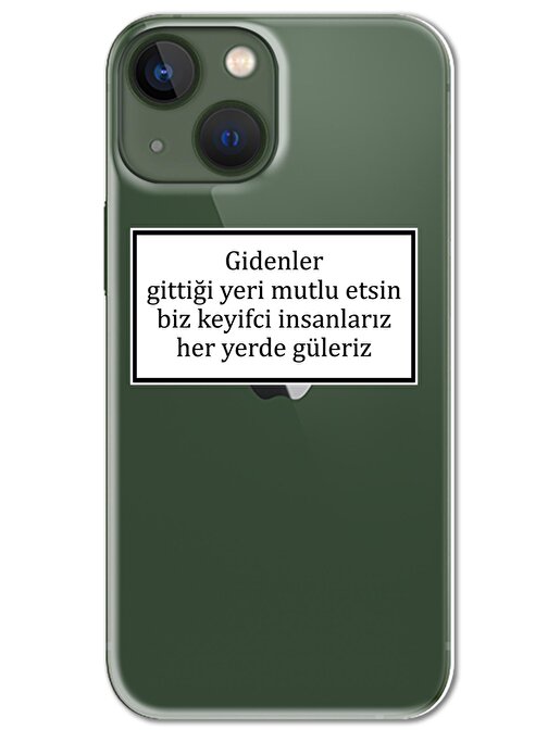 Gramaphone Iphone 13 Kılıf HD Yazı Baskılı Silikon Arka Kapak - Yazı 4