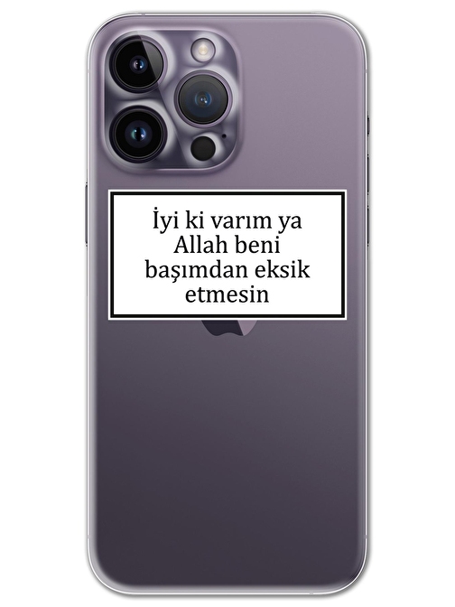 Gramaphone Iphone 14 Pro Kılıf HD Yazı Baskılı Silikon Arka Kapak - Yazı 11