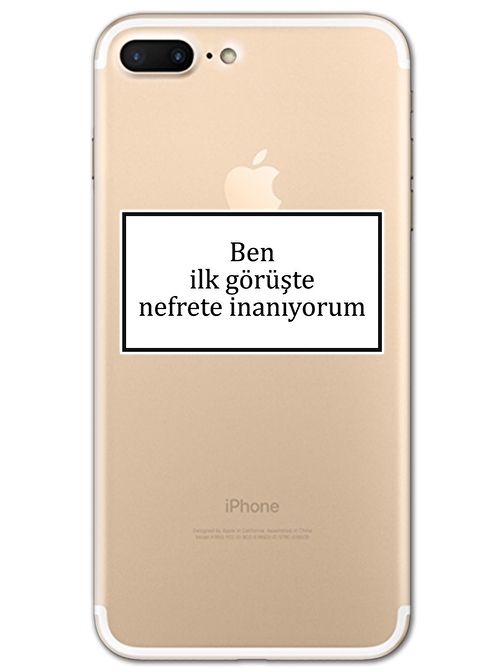 Gramaphone Iphone 7 Plus Kılıf HD Yazı Baskılı Silikon Arka Kapak - Yazı 13