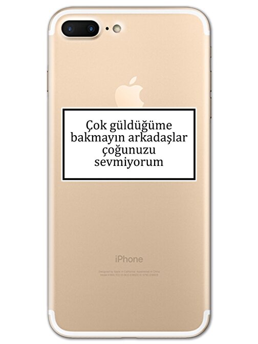 Gramaphone Iphone 7 Plus Kılıf HD Yazı Baskılı Silikon Arka Kapak - Yazı 15