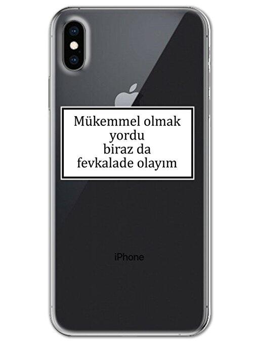 Gramaphone Iphone X Kılıf HD Yazı Baskılı Silikon Arka Kapak - Yazı 12