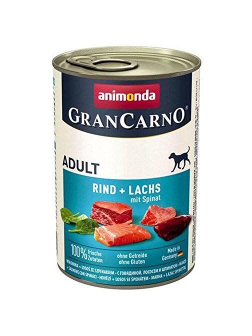 Animonda Gran Carno Sığır Etli Ve Ispanaklı Yetişkin Köpek Konservesi 400 Gr