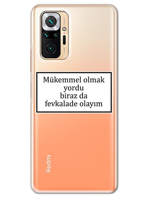 Gramaphone Xiaomi Redmi Note 10 Pro Kılıf HD Yazı Baskılı Silikon Arka Kapak - Yazı 12