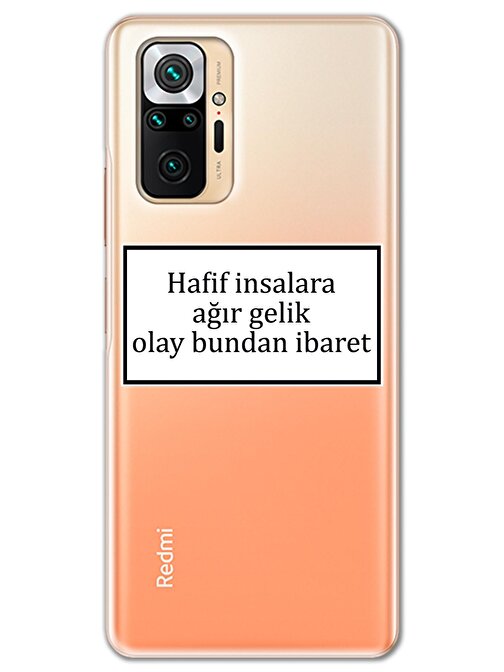 Gramaphone Xiaomi Redmi Note 10 Pro Kılıf HD Yazı Baskılı Silikon Arka Kapak - Yazı 2