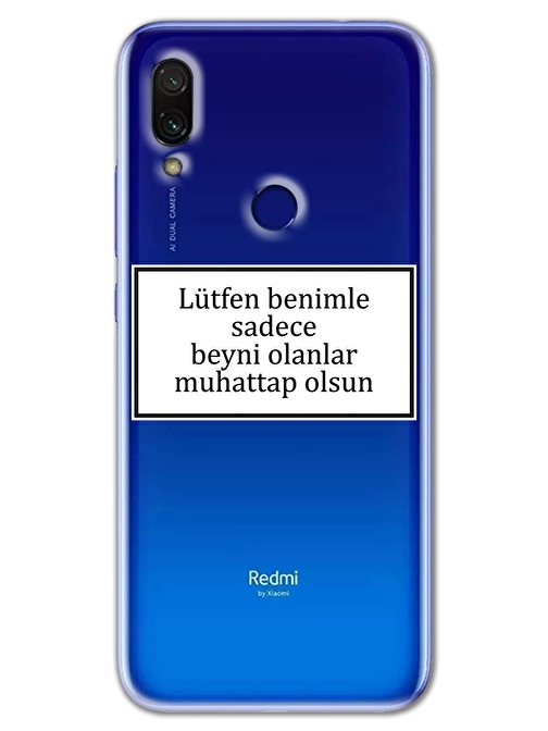 Gramaphone Xiaomi Redmi Note 7 Kılıf HD Yazı Baskılı Silikon Arka Kapak - Yazı 14