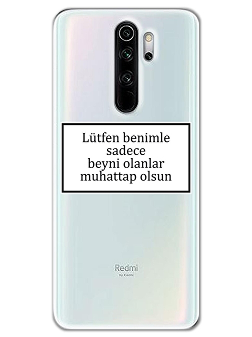 Gramaphone Xiaomi Redmi Note 8 Pro Kılıf HD Yazı Baskılı Silikon Arka Kapak - Yazı 14