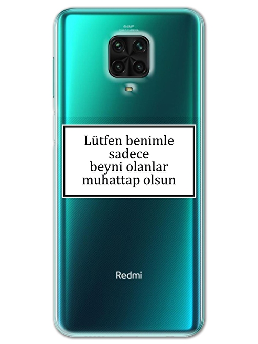 Gramaphone Xiaomi Redmi Note 9 Pro Kılıf HD Yazı Baskılı Silikon Arka Kapak - Yazı 14