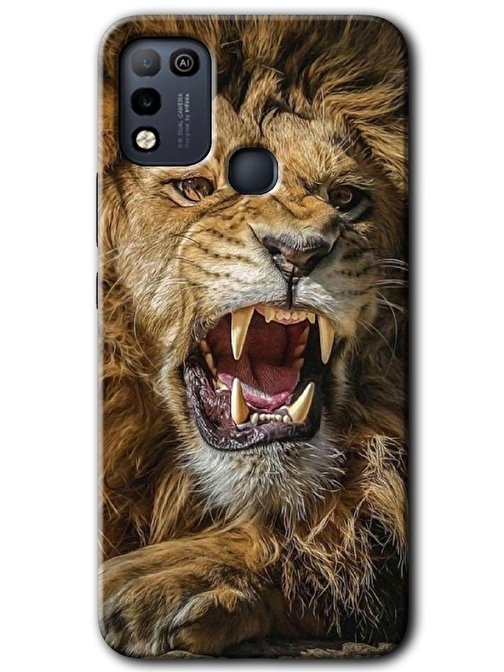 Gramaphone İnfinix Hot 10 Play Kılıf HD Desen Baskılı Arka Kapak - Lion King