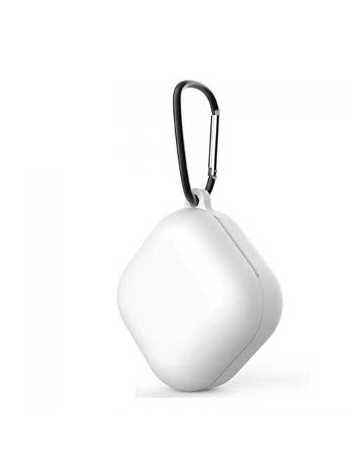 Gpack Galaxy Buds 2 Pro Uyumlu Soft Tpu Kancalı Mat Silikon Bluetooth Kulaklık Kılıfı Beyaz