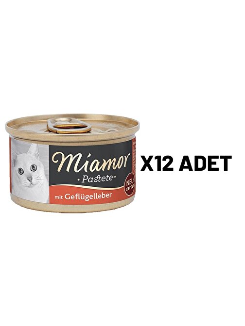 Miamor Pastete Kedi Ciğerli 85 gr X 12 Adet