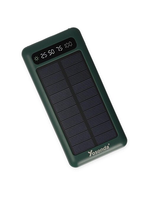Yosonda A39 4in1 Solar Panelli 10000 mAh Micro USB & Type-C Kablolu Powerbank