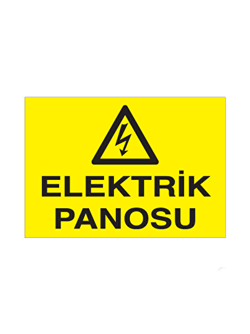 technopa Elektrik Panosu Uyarı Levhası