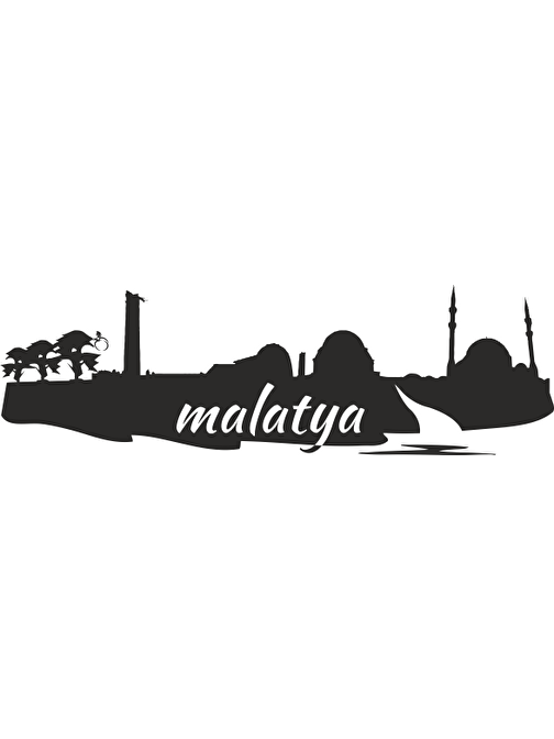 Technopa Malatya Şehri Silueti Folyo Sticker